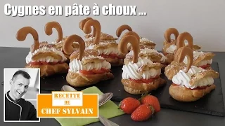 Cygnes en pâte a choux - Recette par Chef Sylvain