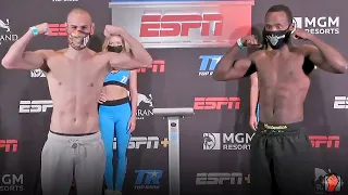 JOSE PEDRAZA VS. MIKKEL LESPIERRE - FULL WEIGH IN & FACE OFF VIDEO