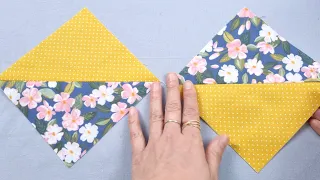 PATCHWORK BLOCK COLORFUL AND VERY EASY AND QUICK SEWING FOR BEGINNERS