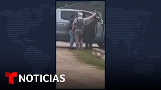 Este fue el momento de la captura del sospechoso de la masacre en Texas | Noticias Telemundo