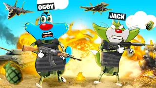 Roblox The Biggest Army War Between Oggy And Jack In Military Tycoon | Rock Indian Gamer |