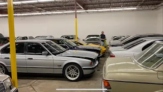 Много старых BMW Мерседес AMG 124 126 140 // 50 машин коллекция русского парня