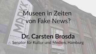 Kultursenator Carsten Brosda zur gesellschaftspolitischen Rolle von Museen