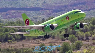 Tivat Airport TIV/LYTV ATC TOWER - 10+ Minutes of Plane Spotting