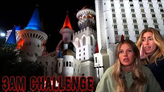 3AM CHALLENGE In a Haunted Las Vegas Hotel... | Excalibur |