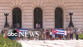 ‘Homeland and life’: Cubans take to streets to demand better living conditions