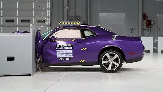 2016 Dodge Challenger driver-side small overlap IIHS crash test