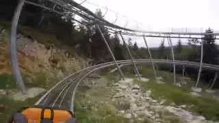 luge sur rails col de la faucille jura go pro