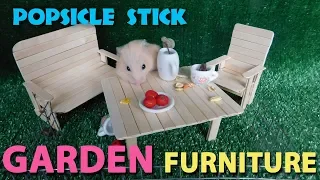 DIY Garden Furniture Set.  Hamster Garden Furniture