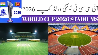 2026 T20 World Cup Stadiums||ICC t20 World Cup 2026||India&Sri Lanka