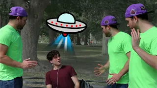 Alien Cloning Prank! Triplets FREAK OUT Strangers