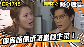 愛．回家之開心速遞 第1715集 | 你係唔係承諾當食生菜！｜處境喜劇｜港劇｜爆笑｜劇集｜愛情｜TVB港劇精華｜喜劇｜電視劇｜羅樂林｜劉丹｜林淑敏｜許家傑｜張景淳｜呂慧儀 ｜周嘉洛