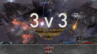 Dawn of War 2 - 3v3 | Saint Kelly + Raggs + kyk [vs] Furax + Revs + warmasterant