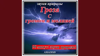 Гроза с громом и молнией (звуки природы)