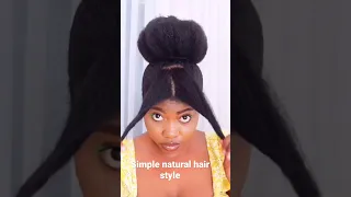 Simple style for your everyday natural hair #naturalhair #naturalhairstyles #naturalhairjourney