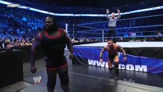 WWE Randy Orton RKO to Mark Henry at SmackDown 7/01/11 (HDTV)
