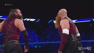 Luke Harper slaps Eric Rowen