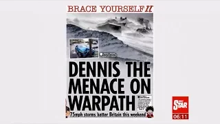 Weather Events 2020 - Storm Dennis (the menace) approaching (UK/Europe) - BBC - 12th February 2020