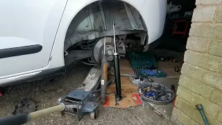 Peugeot 3008 2014 replace rear shock absorber