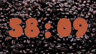 60-Minute Coffee-Themed Countdown Timer with Gentle Alarm | Perfect for Study & Playtime
