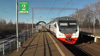 Электропоезд ЭД4М-0458 ЦППК платформа Сушкинская