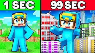 Minecraft But 10X SIZE Every Second!