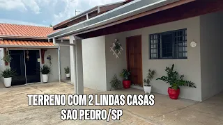 TERRENO DE 688 MTS/ COM DUAS LINDAS CASAS/ PISCINA/ ESPAÇO GORMET/ A VENDA EM SÃO PEDRO(Sp)