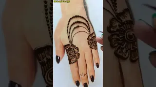 Beautiful stylish back hand mehndi design |  Easy mehandi design | new mehandi designs | mehandi.