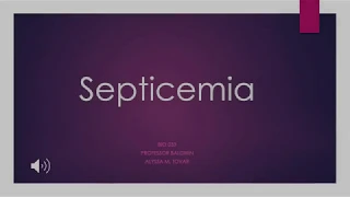 Septicemia Presentation