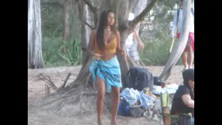 Beautiful Hawaiian  Exotic Dancer @ Drum circle on Maui