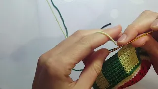 Смена цвета при вязании крючком