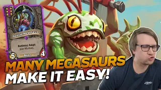 This Many Megasaurs Made This Game EASY! | Hearthstone Battlegrounds | Savjz