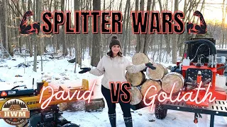 HWM Splitter Wars County Line vs All Wood Log Splitter #118