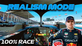F1 23 Realism Mode - Max Verstappen - Zandvoort, The Netherlands [100% Race + Cockpit + No HUD]