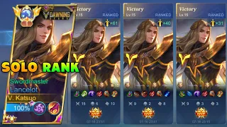 HOW TO PLAY & CARRY YOUR TEAM USING LANCELOT IN SOLO RANKED GAME? ( SUPER INTENSE MATCH! )