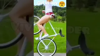 Girl vs Boy cycle stunt  #shorts #viral #viralvideos #youtubeshorts #shortsfeed #youtubeshortsvideo