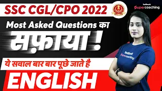 SSC CGL/CPO English Classes 2022 | English Most Asked Questions for SSC Exams - 04 | By Ananya Ma'am