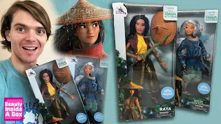 NEW Raya And The Last Dragon Disney Store Doll Unboxing Review (Raya & Sisu)