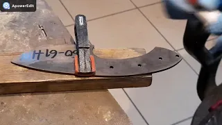 Making a knife from old circular saw blade - "Chief"