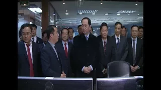 Chủ tịch nước Trần Đại Quang thăm và chúc Tết cán bộ ngành Điện trong đêm giao thừa Mậu Tuất
