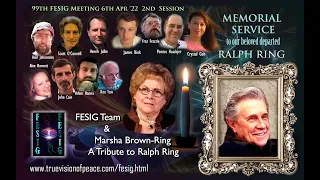 FESIG 99th Meeting: Memorial Service - Tributes to Ralph Ring led by Marsha Ring 6th Apr '22