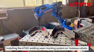 ATINY weld seam tracking sensor for Yaskawa robot in precision steel automatic welding#seamtracking