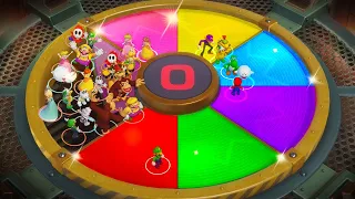 Super Mario Party MiniGames - Mario Vs Luigi Vs Diddy Kong Vs Bowser (Master Cpu)