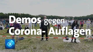 Demonstrationen gegen Corona-Auflagen