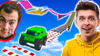 TROLÍME ŠKOPYHO V ŽABÍM SKILL TESTU! | GTA Online w/ @Skopy a Pop