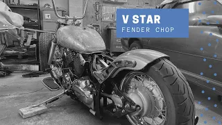 VStar Bobber Build Pt.1 Fender Chop