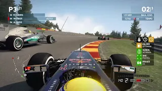 F1 2013 Gameplay | Mark Webber, Red Bull | Belgium | 3 lap race