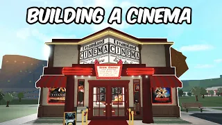 Building a MOVIE THEATRE in my BLOXBURG TOWN