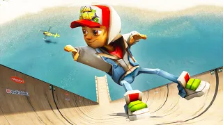 GTA 5 Epic Water Ragdolls Subway Surfers Jumps/Fails (Euphoria Physics) #2