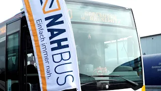 Moderne NAHBUS Busflotte auf den Straßen von Nordwestmecklenburg und Wismar